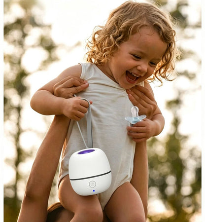 Portable pacifier sterilizer