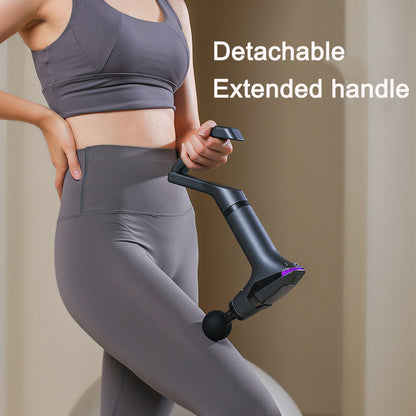 Extended handle fascia gun massage vibration impact massage pull strap