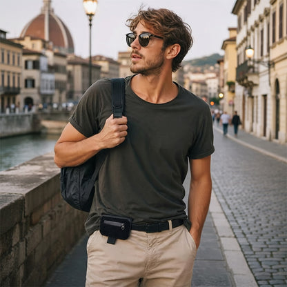 Tactical EDC Belt Loop Wallet – Discrete Anti-Theft Pouch for Passport & Valuables, Lightweight Daily Carry Organizer