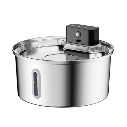 Wireless Stainless Steel Automatic Sensor Pet Water Fountain