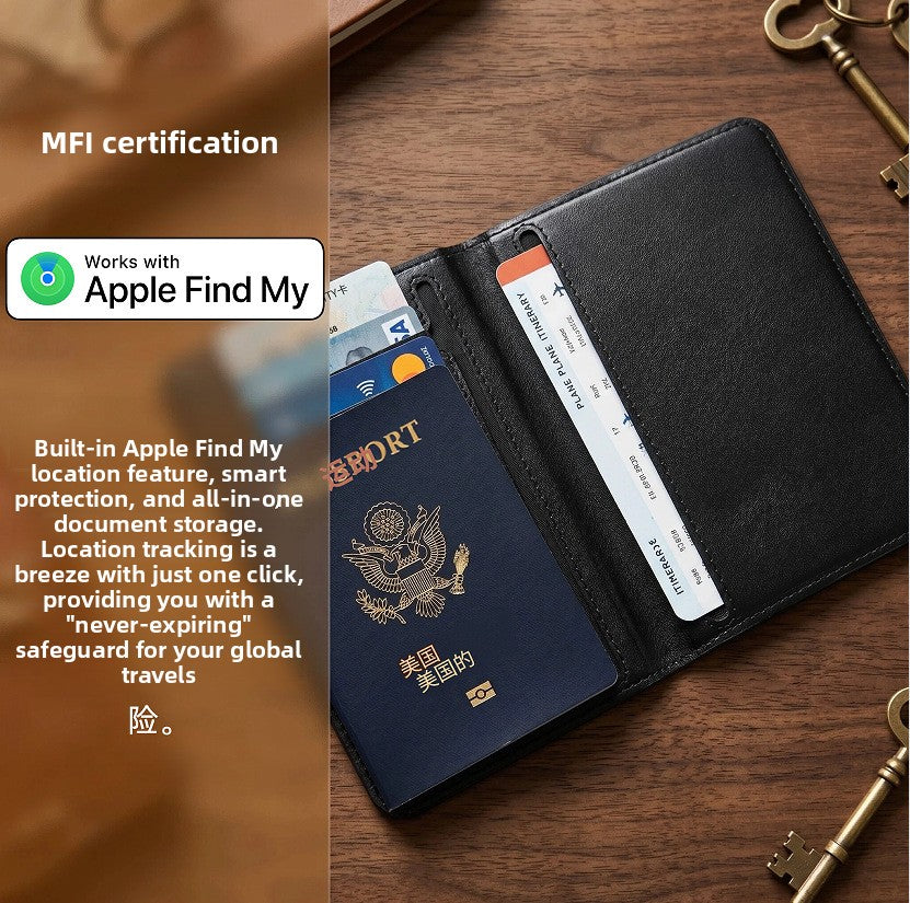 Smart Tracking Passport Case with Find My Technology