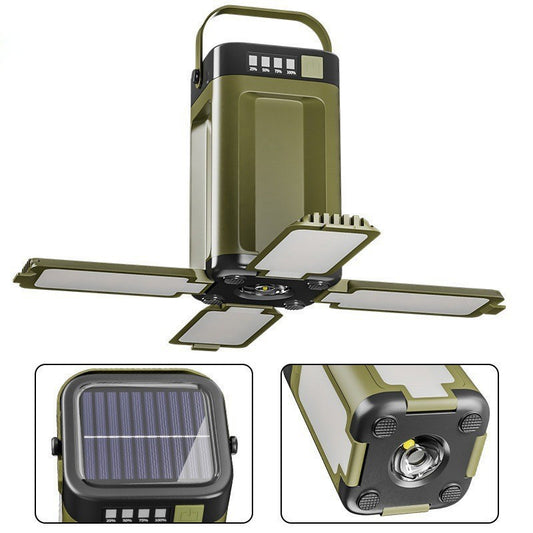 Camping lights with solar energy