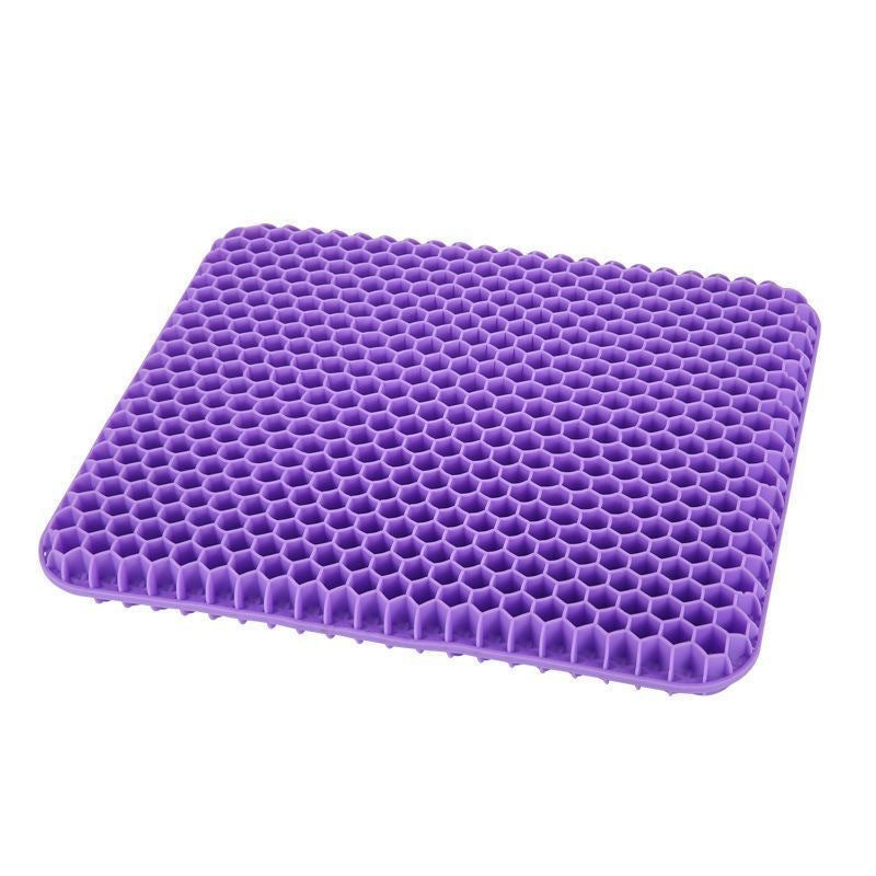 Thick & Large Gel Seat Cushion with Non-Slip Cover, Honeycomb Pad for Hip & Tailbone Pain Relief, for Car and Office Use