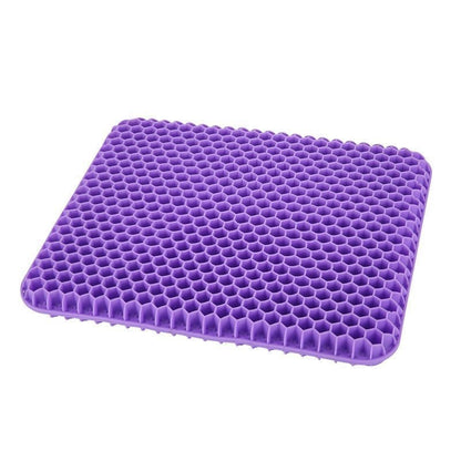 Thick & Large Gel Seat Cushion with Non-Slip Cover, Honeycomb Pad for Hip & Tailbone Pain Relief, for Car and Office Use