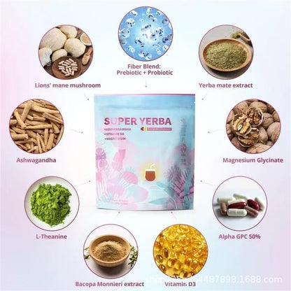 SUPERYERBA Probiotic Instant Yerba Mate Electrolyte Powder