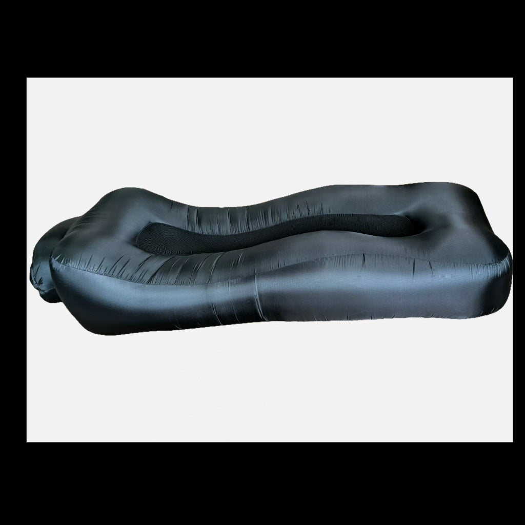 Inflatable Outdoor Air Lounger & Travel Camping Bed ? Portable Blow-Up Sofa