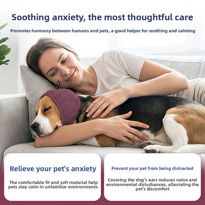 Dog Soundproofing and Noise-Reducing Earmuffs to Prevent Fright, Soothe Emotions, and Protect Against Thunder