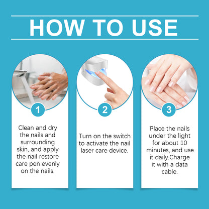 EOHOE Nail Care Set, Nail Care Gentle Maintenance And Brightening Nail Pen Care