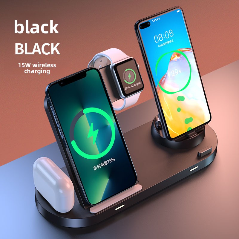 New Three-In-One Wireless Charger Suitable for Apple 17Pro Mobile Phones, Earphones, Watches, Fast Charging Foldable Wireless Charger