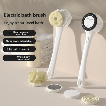 5-in-1 Waterproof Electric Rotating Bath & Body Cleansing Brush