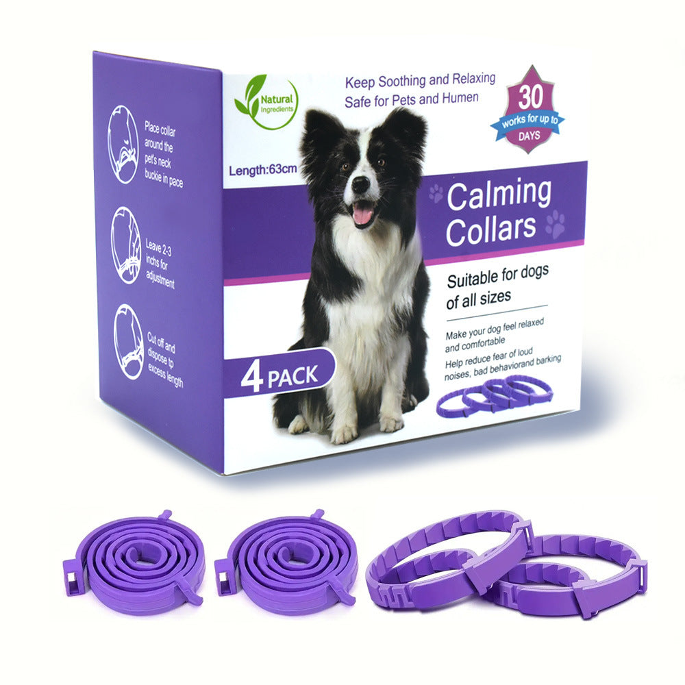 Pet Comfort Pheromone Calming Collar (4-Pack)