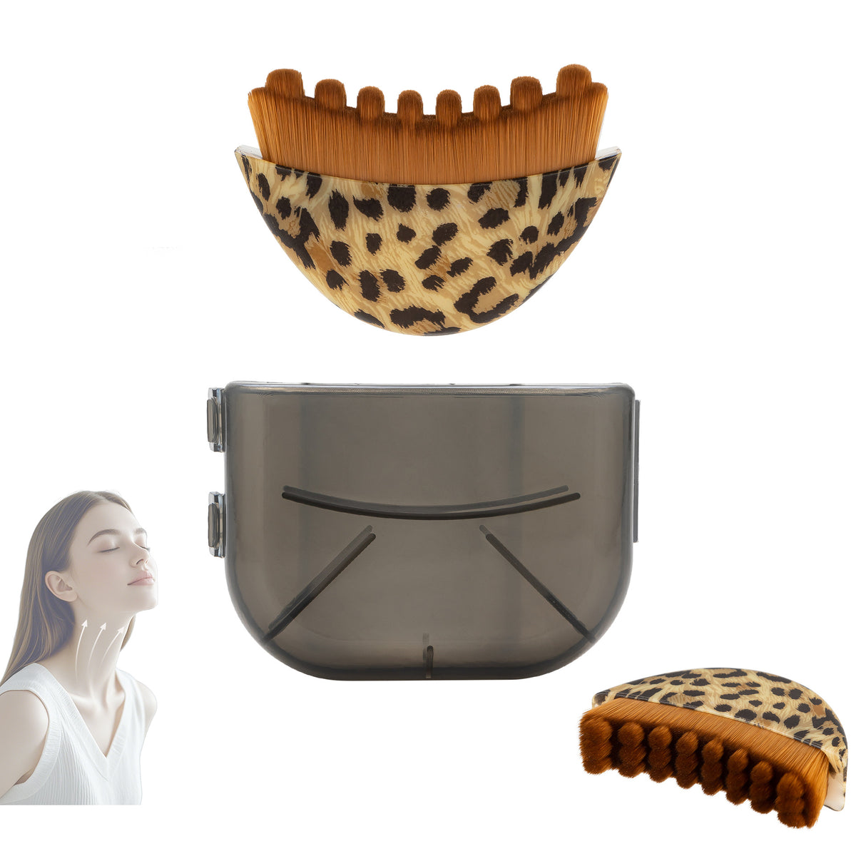 Cross-border Exclusive Makeup Brush Facial Brush Lymphatic Body Brush Large Size Care Brush Cleaning Brush