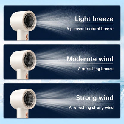 6 Fan Handheld High Speed Fan Mini Portable AC 199 Level Adjustable Personal Cooler for Travel Gym Outdoor