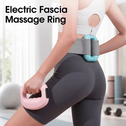 Electric Fascia Massage Ring – 5 Speed Body Sculpting Machine with Belt, Compact Slimming Massager for Home Use