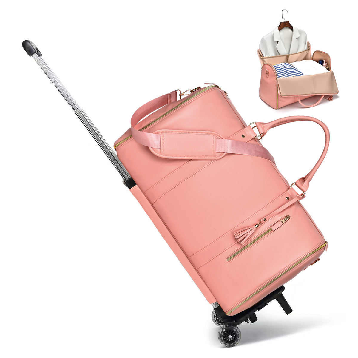 Foldable Garment Bag with Pull Rod