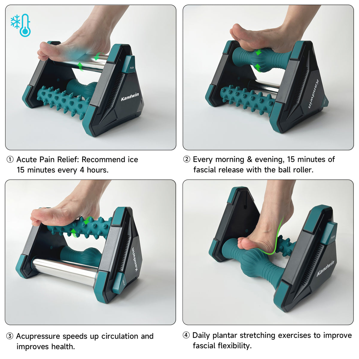 3-in-1 Cryo-Therapy Foot & Plantar Fasciitis Massager