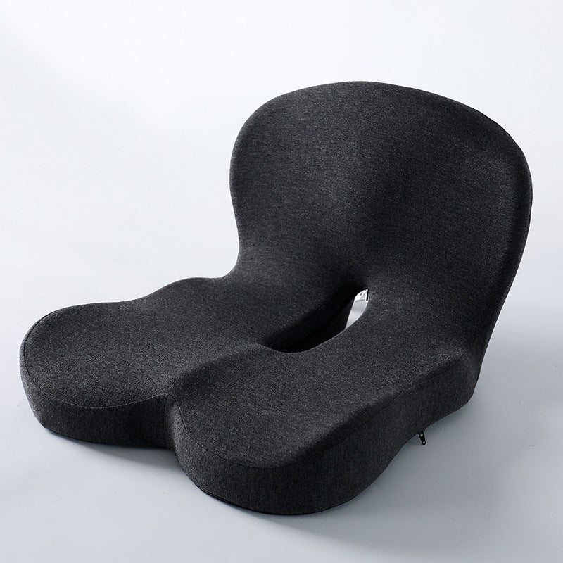 Ergonomic Memory Foam Seat Cushion & Lumbar Support ? Integrated Posture Correction Pad