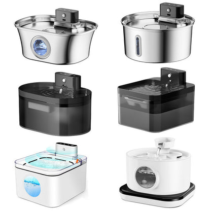 Wireless Stainless Steel Automatic Sensor Pet Water Fountain