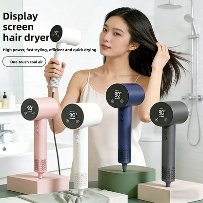 LED Touch Screen Hair Dryer with Negative Ion Technology