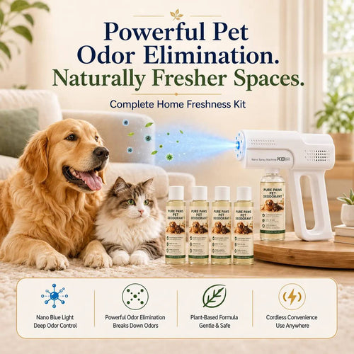 Plant-Based Pet Deodorizing and Stain-Removing Spray for Dogs and Cats