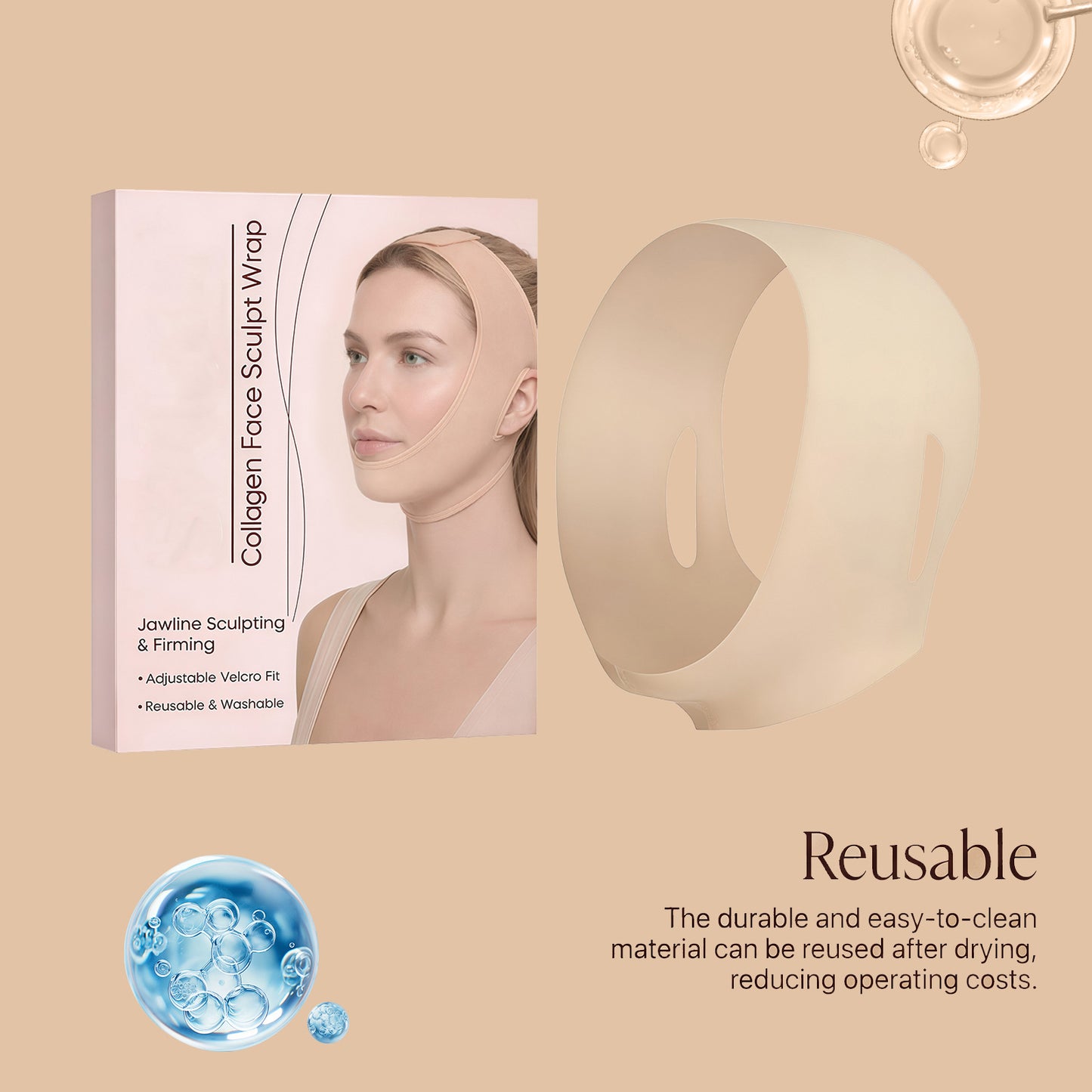 Instant Jawline Sculpting Patch | Men's V-Line Contour