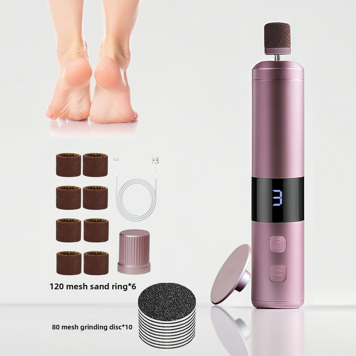 Electric Foot Grinder Pedicure Manicure Device
