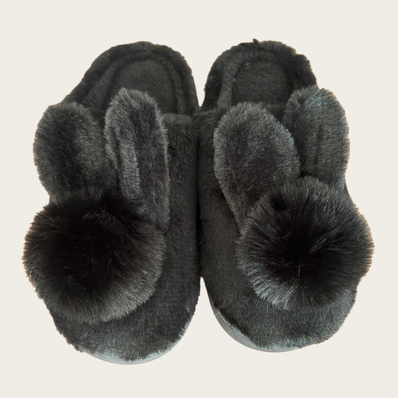 Women Winter Thick Soled Non-Slip Fluffy Warm Home Slippers