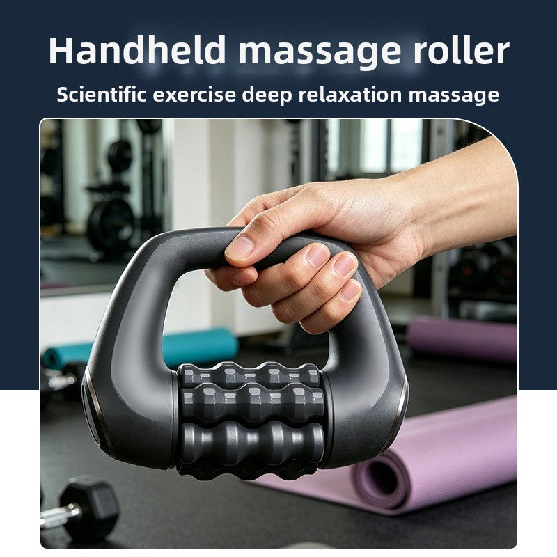 Electric Handheld Muscle Massage Roller - 3-Speed Cordless Deep Tissue Massager