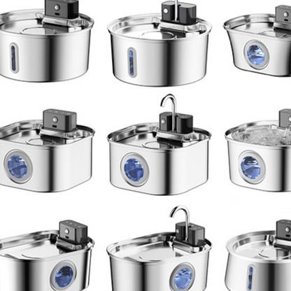 Wireless Stainless Steel Automatic Sensor Pet Water Fountain