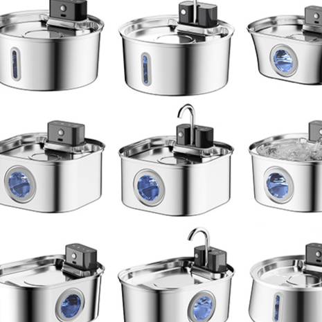 Wireless Stainless Steel Automatic Sensor Pet Water Fountain