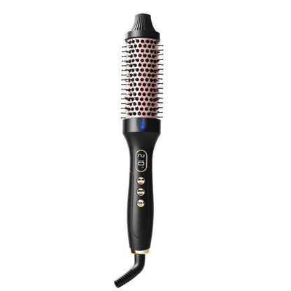 2-in-1 Ionic Thermal Hair Styling Roller Comb & Curler with Red Light Therapy