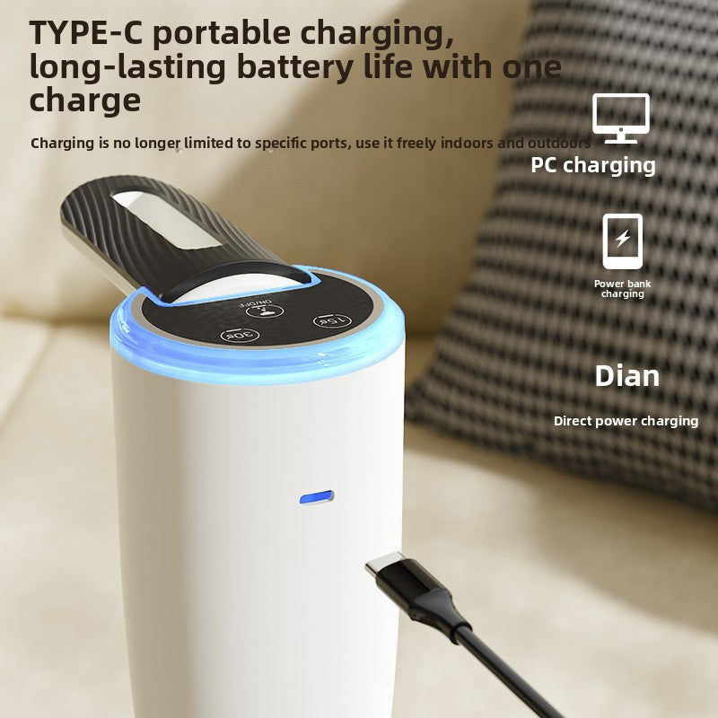 Dual-Pump Foldable Water Dispenser with LED Light