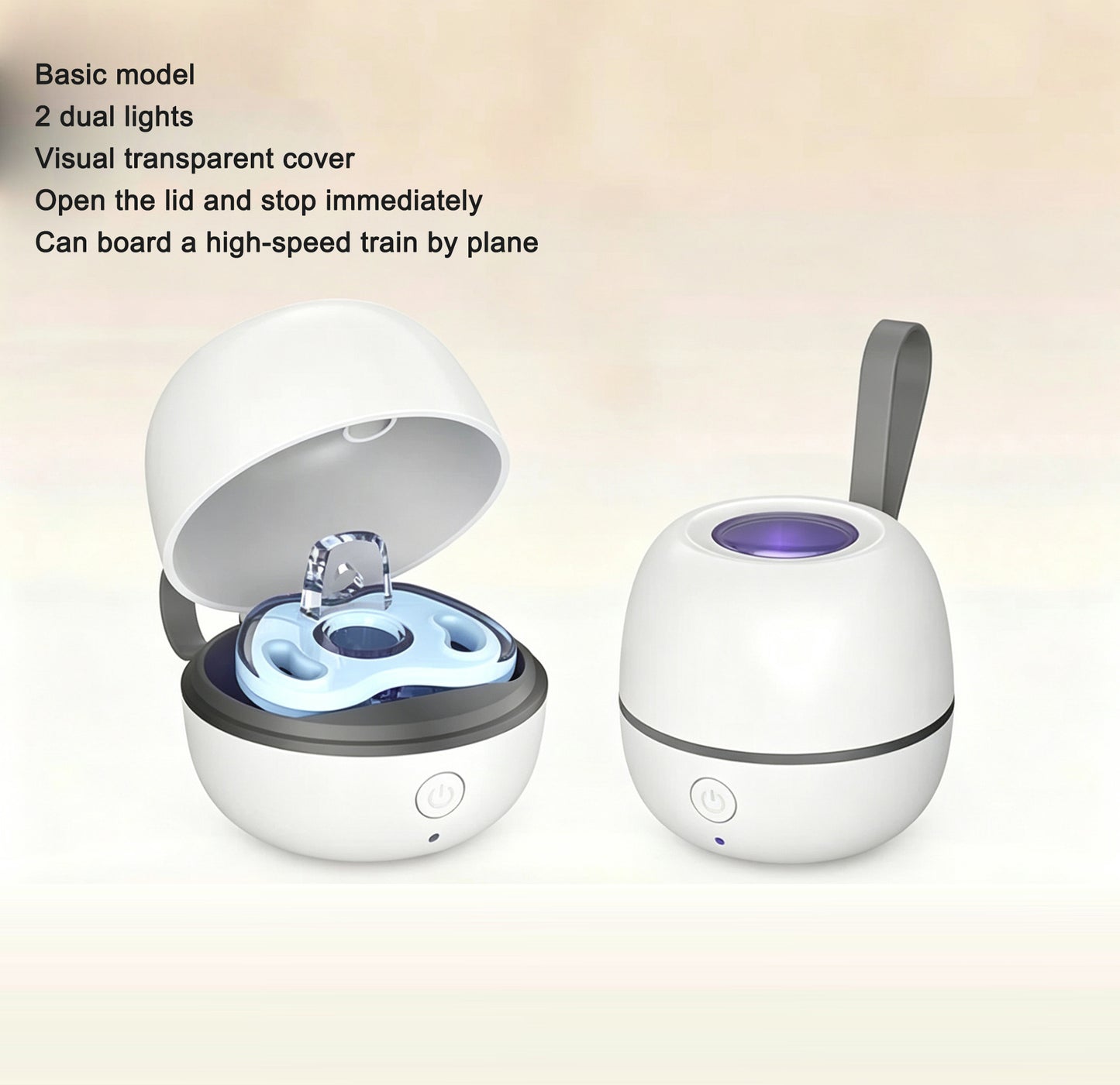 Portable pacifier sterilizer
