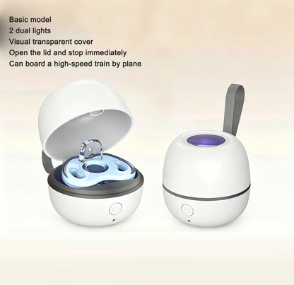Portable pacifier sterilizer