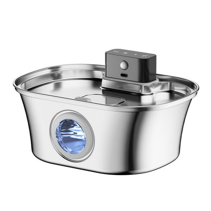 Wireless Stainless Steel Automatic Sensor Pet Water Fountain
