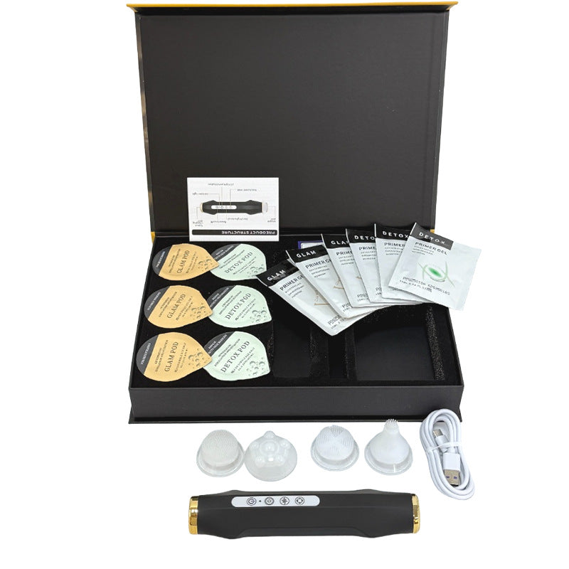 Handheld Facial Cleansing and Skin Renewal Device with Oxygen Bubble Technology for Hydration and Skin Care