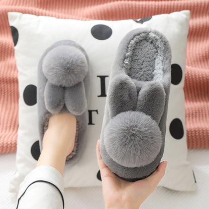 Women Winter Thick Soled Non-Slip Fluffy Warm Home Slippers