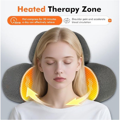 Head pillow cervical spine protection heated compress massage neck protection pillow