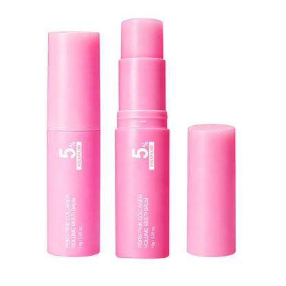 Cross-Border Hot-Selling Product Tk Pink Collagen Multi-Effect Balm Essence Stick Skin Revitalizing Balm Pdrn Stick