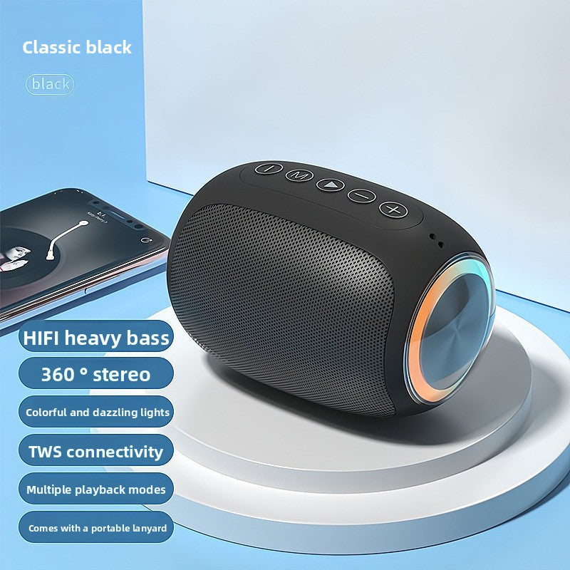 Portable Wireless Bluetooth 5.2 Speaker with Subwoofer & Heavy Bass