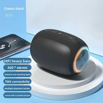Portable Wireless Bluetooth 5.2 Speaker with Subwoofer & Heavy Bass
