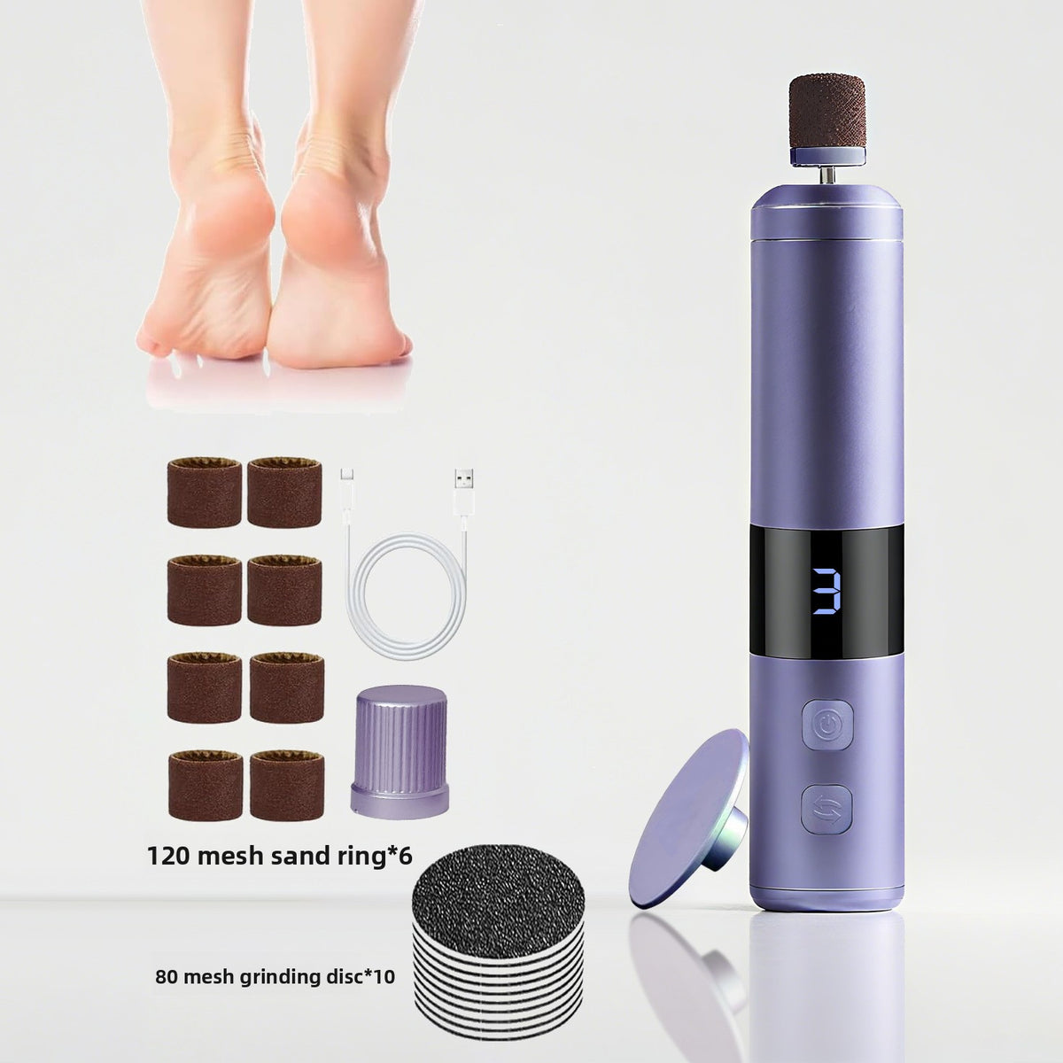 Electric Foot Grinder Pedicure Manicure Device