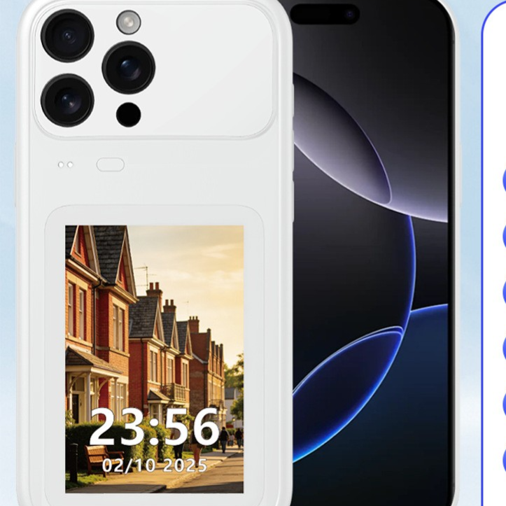 Smart display Bluetooth phone case