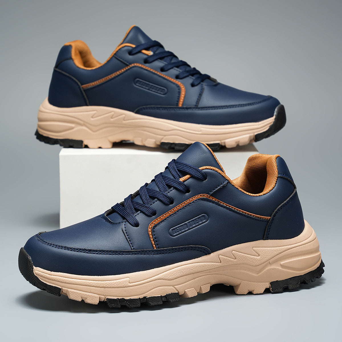 Men's waterproof leather lightweight hiking outdoor mid-calf ankle boots