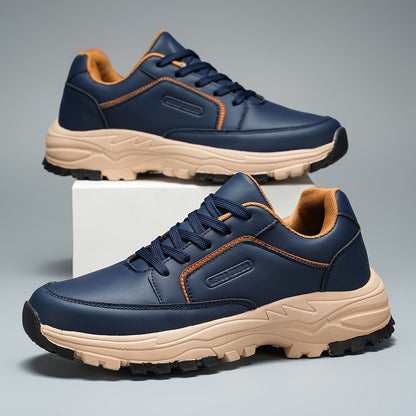 Men's waterproof leather lightweight hiking outdoor mid-calf ankle boots