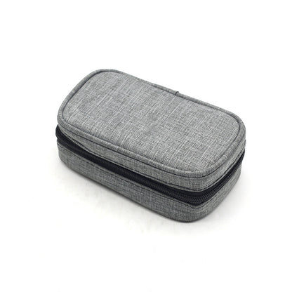 14 Compartment Weekly Pill Organizer with Leather Case