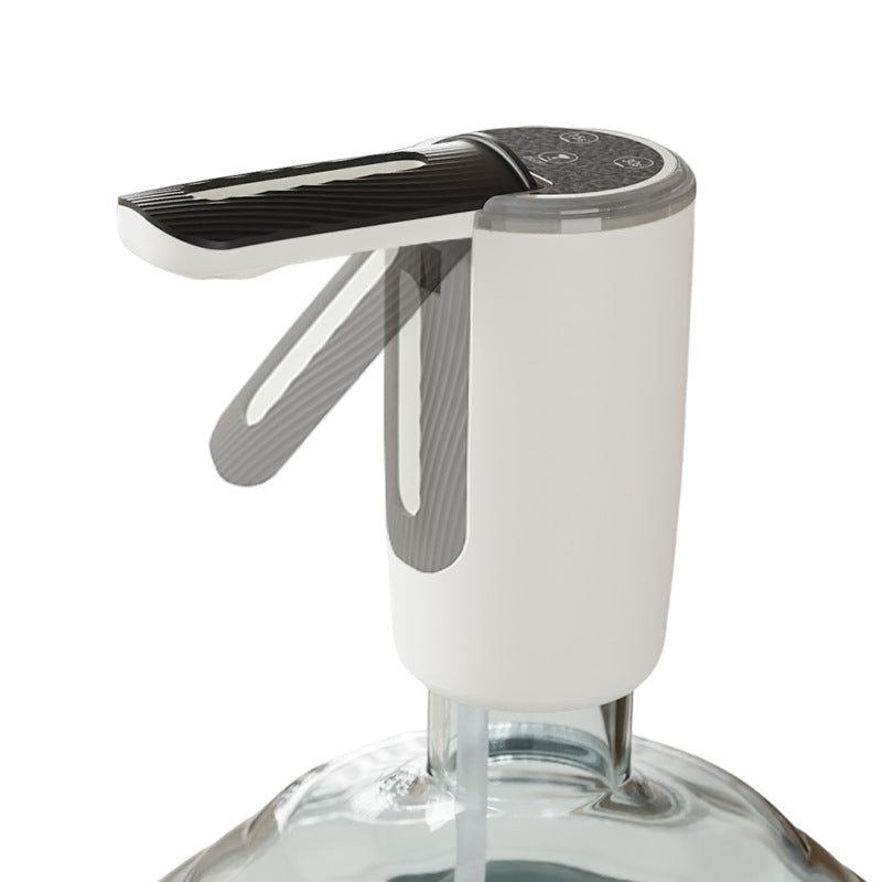 Dual-Pump Foldable Water Dispenser with LED Light