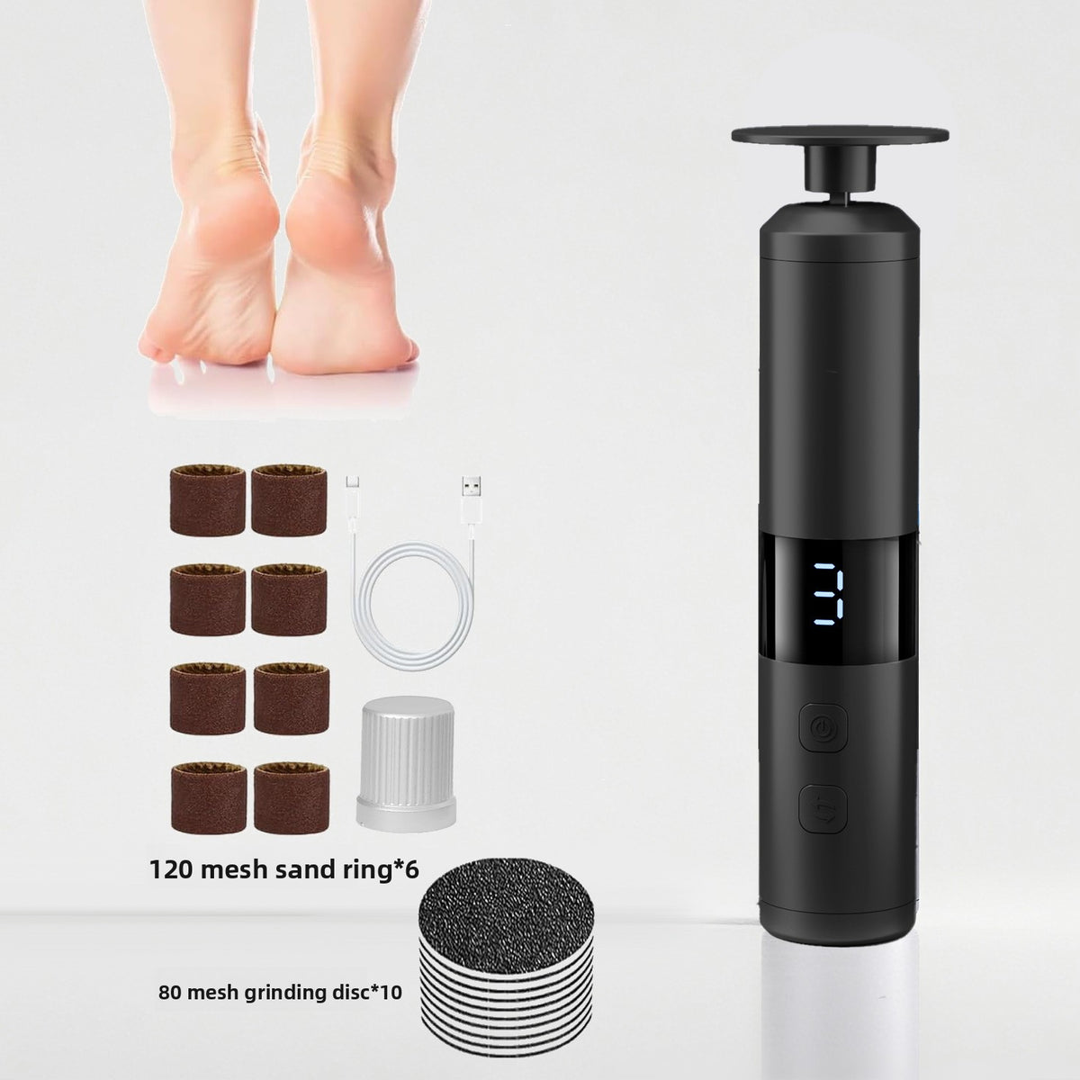 Electric Foot Grinder Pedicure Manicure Device
