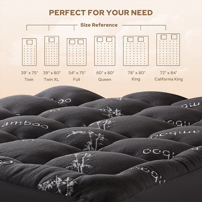 Bamboo Fiber Mattress Topper
