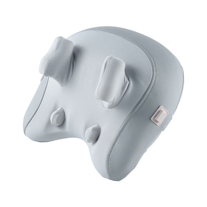 Heated Neck and Back Massager Pillow with Ergonomic Lumbar Support